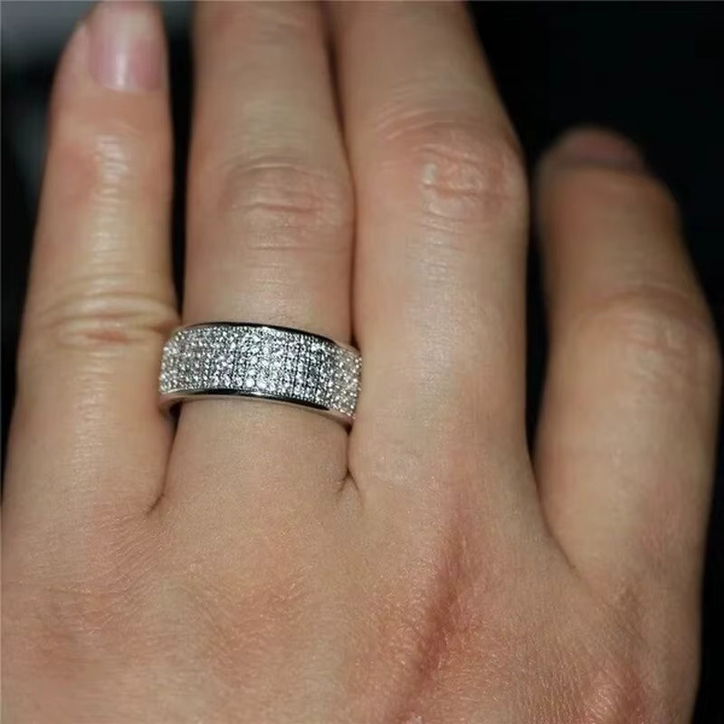 Huitan Bandring, Silber, Kristall, Zirkonia, Damen - Bild 3