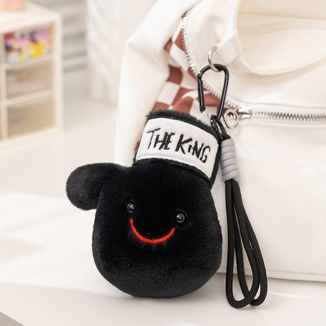 Yiran toy Kawaii Boxhandschuhe Plüschtier Anhänger, Schwarz, 12cm - Bild 1