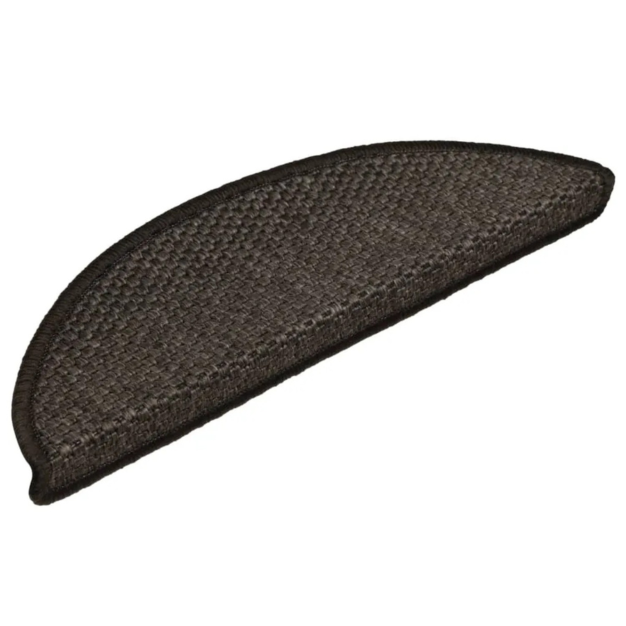 vidaXL Treppenmatten aus Sisal selbstklebend, 15 Stück, Anthrazit, B/H/T: 56 x 17 x 3 cm - Bild 2