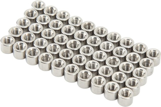 50 Stück Runde Verbindermuttern M3 aus 304 Edelstahl in Silber - Bild 1