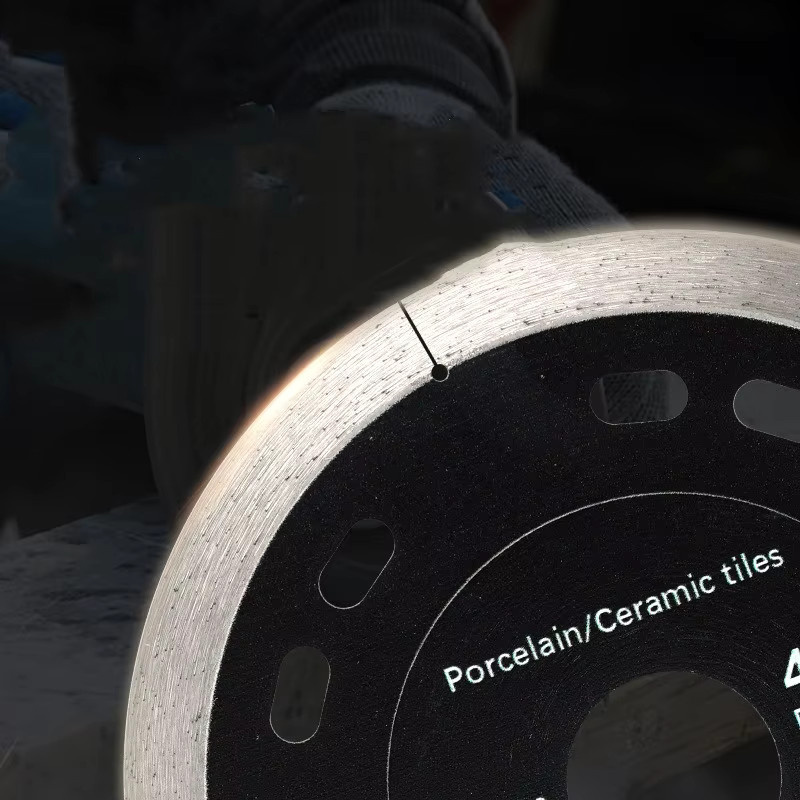 JUSTINLAU Diamantklinge mit Continuous Felge zum Nassschneiden von Porzellan und Keramikfliesen, Silber, Durchmesser: 105 mm / 115 mm / 125 mm - Bild 3