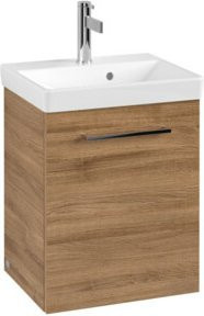 Villeroy & Boch Waschtischunterschrank Avento in Braun, Wandmontage, Glänzend, B/T/H: 43 x 51,4 x 38,4 cm - Bild 1