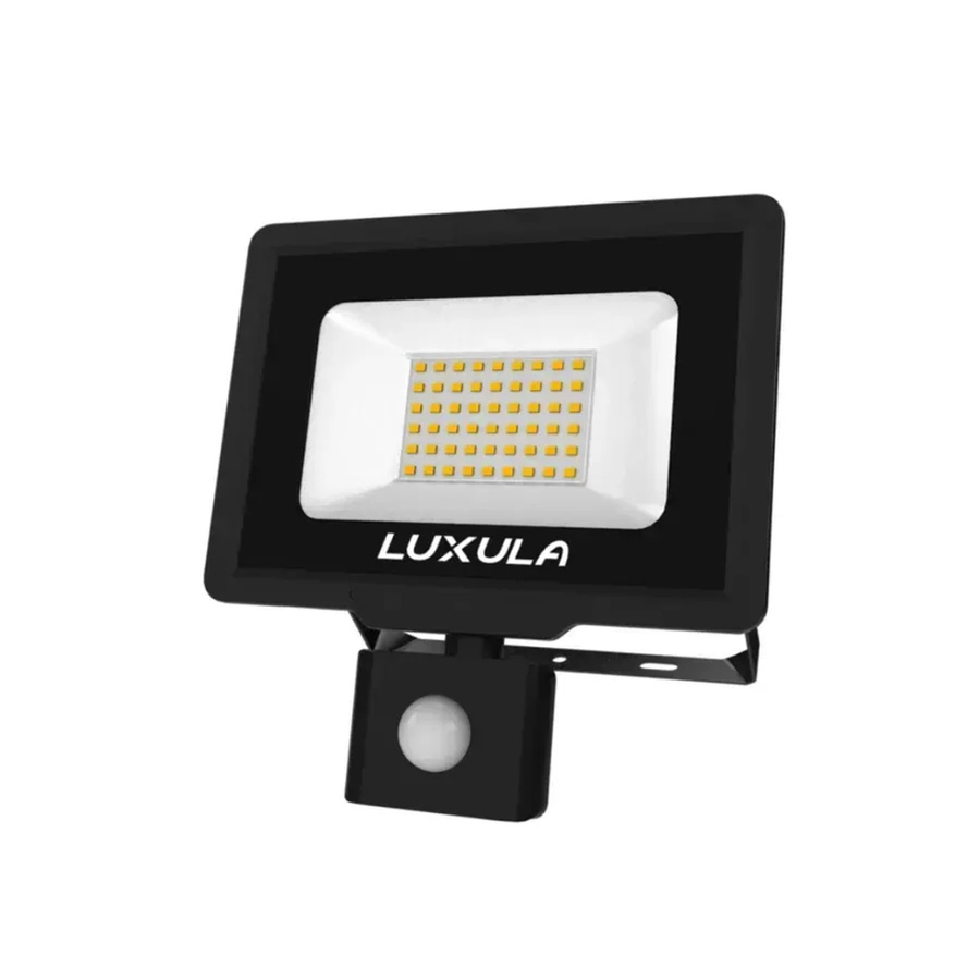LUXULA LED Außenstrahler mit Bewegungsmelder, 50W Fluter in Schwarz, 5000lm, 4000K Neutralweiß, IP65 wetterfest - Bild 2