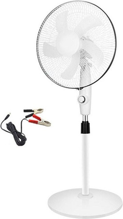 Aimo Standventilator aus Kunststoff in Weiß mit Oszillation und 3 Geschwindigkeiten