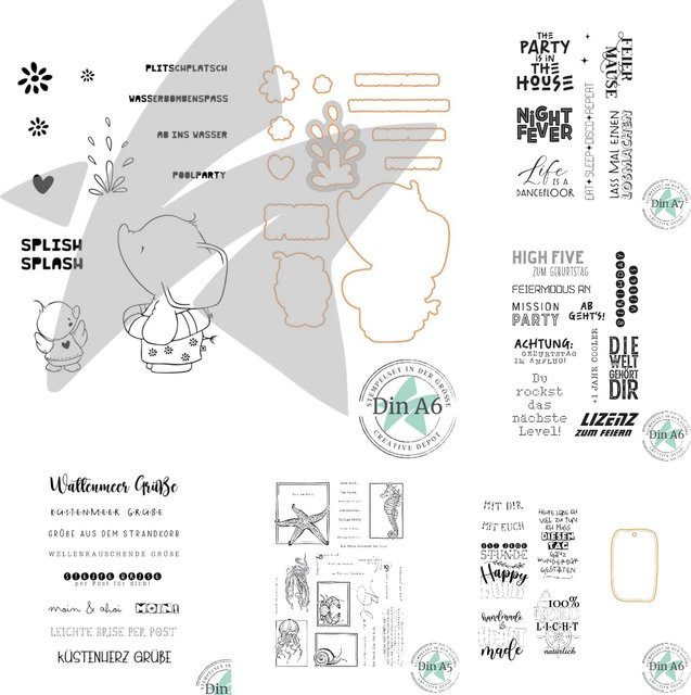 Metall-Stanzformen Cheers 2026 für Scrapbook und DIY-Dekoration in Silber - Bild 1