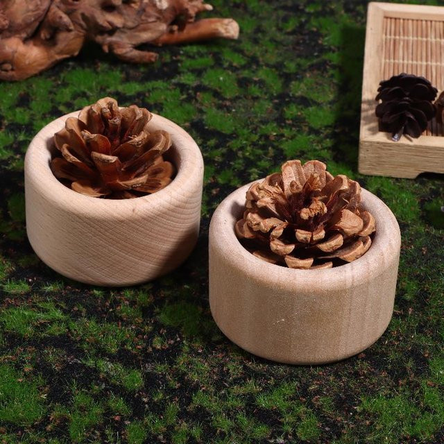 HNKMP Kiefernzapfen-Holz-Diffusor für ätherische Öle, Unisex - Bild 1