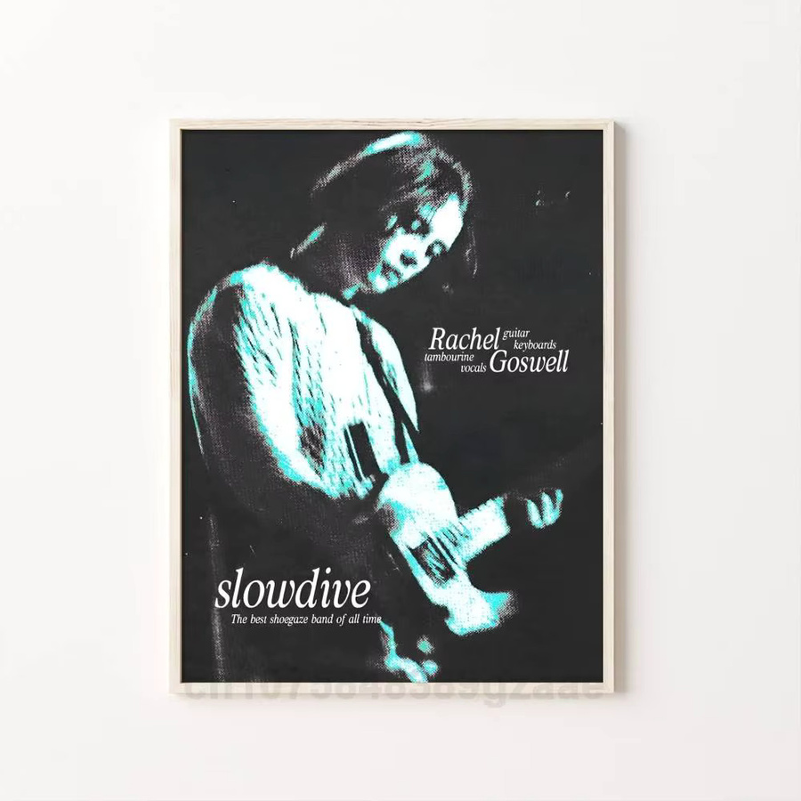Minimalist Slowdive Everything Is Alive Souvlaki Shoegaze Musik Poster, Selbstklebender Wanddekor in Mehrfarbig, B/H: 15 x 15 cm - Bild 7