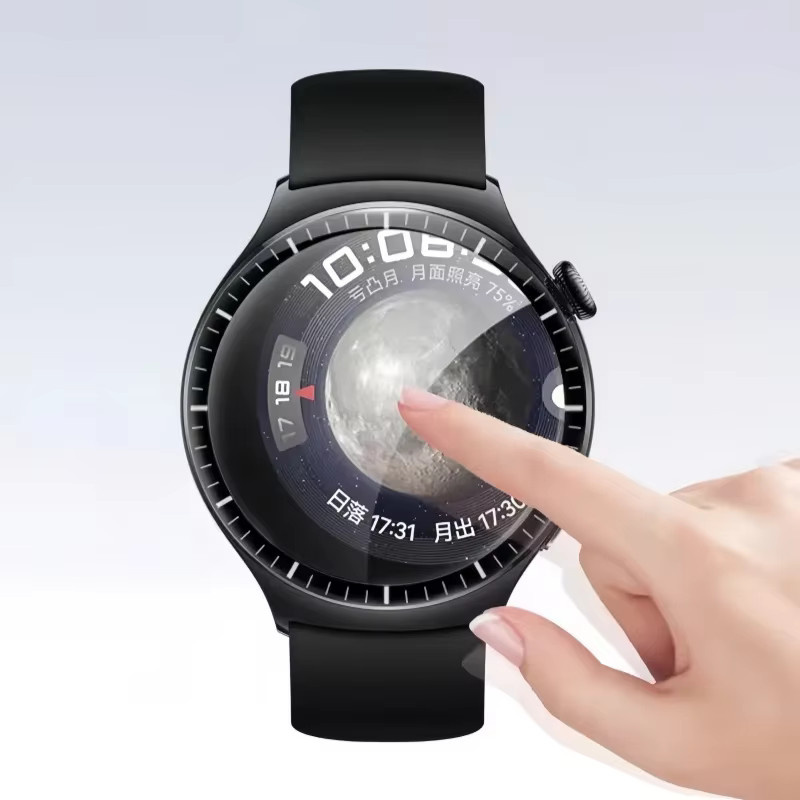 FancyWrist Displayschutzfolie für Huawei Watch 5, 42 mm/46 mm, Schwarz - Bild 5