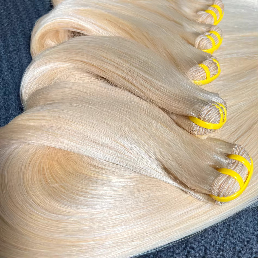sheunicus Echthaar-Bündel, blond, 100 % vietnamesisches Echthaar, Unisex - Bild 2