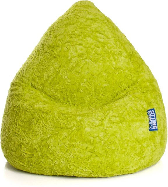 Sitting Point Sitzsack Fluffy 120 in Grün mit abnehmbarem Bezug und EPS-Perlenfüllung - Bild 1