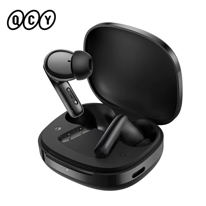 QCY T13 Pro HT23 Adaptive ANC Kabellose In-Ear Kopfhörer mit 13mm Treibern, Hybrid ANC, Bluetooth 6.0 und 6 Mikrofonen für ENC, Farbe: Schwarz - Bild 4