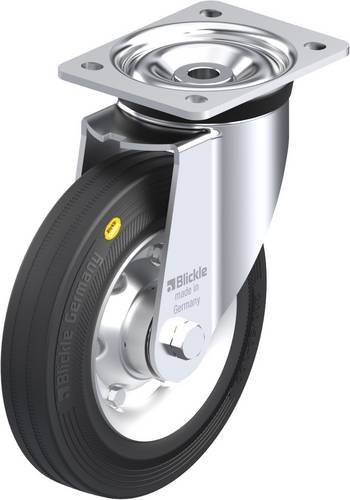 Blickle Lenkrolle LK-RD 200K aus verzinktem Stahl mit 200 mm Rad-Durchmesser und 350 kg Tragfähigkeit - Bild 1