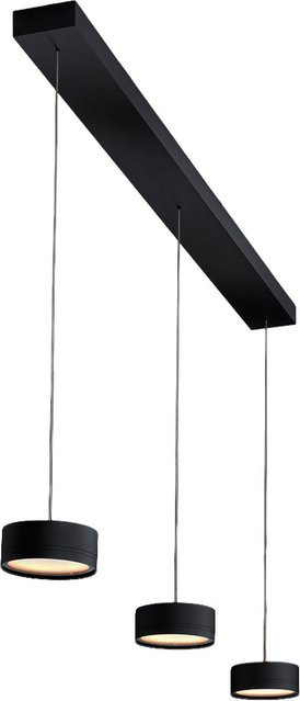 Holtkötter Favor 2053-3 LED-Pendelleuchte, 3-flammig, Schwarz, dimmbar mit dim2warm (2200 - 2850K), höhenverstellbar - Bild 1