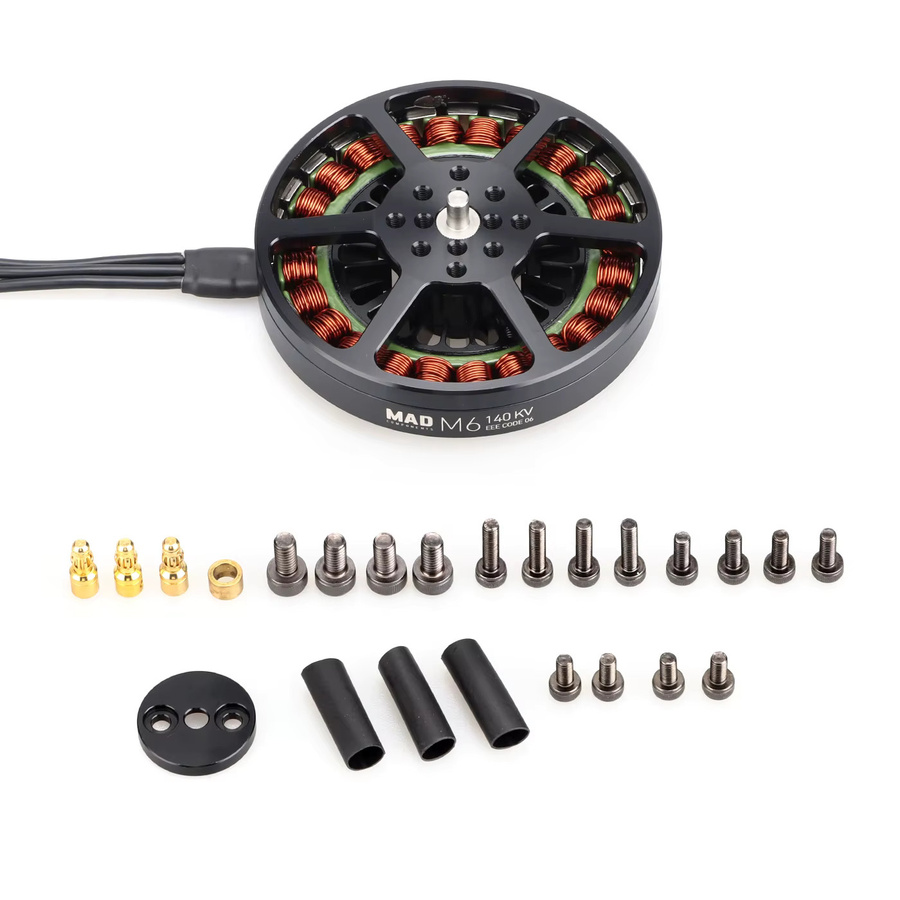 MAD Antimatter M6C06 EEE 140KV hocheffizienter bürstenloser Gleichstrommotor für Multirotor in Schwarz - Bild 3