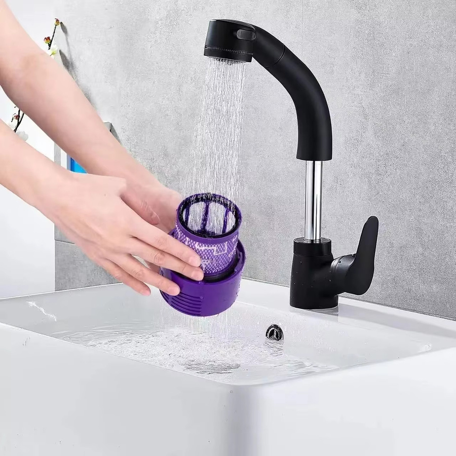 Waschbarer HEPA-Ersatzfilter in Lila für Dyson V10 SV12 Staubsauger aus Kunststoff - Bild 3