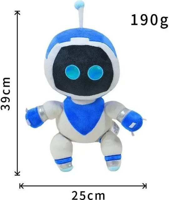 Bliboli Astro Bot Plüschtier, Rescue Plan Plüschpuppe, Schwarz - Bild 1