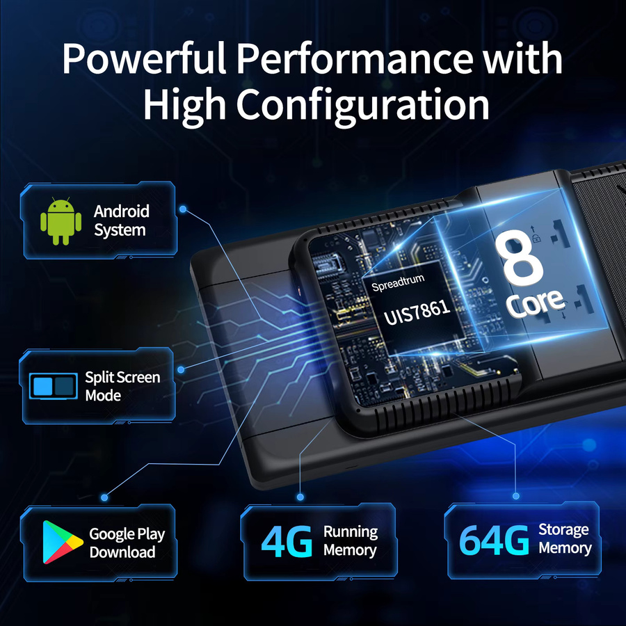 Imagebon Smart AI Rückspiegelkamera mit 11,3 Zoll Android 14 Display, 8 Core Prozessor, 4G + 64G Speicher, Wireless CarPlay und Android Auto, Schwarz - Bild 3