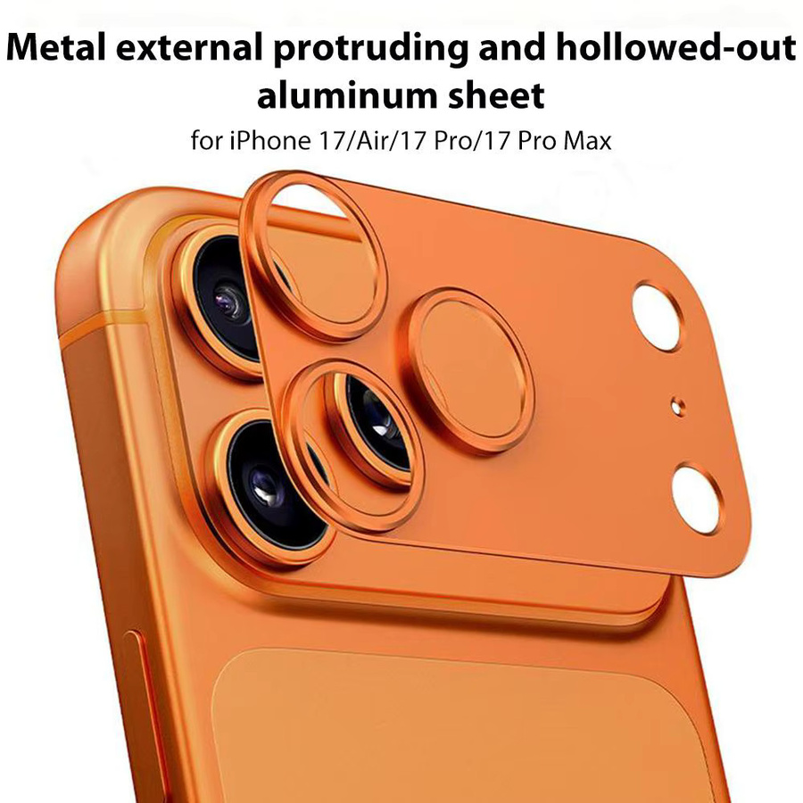 XDcase Aluminium Kamera Objektiv Schutz für iPhone 17, 17 Pro, 17 Pro Max und iPhone Air 6,5 Zoll, Farbe: Silber - Bild 2