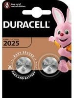 Duracell CR 2025 Lithium Knopfzellen 3V 165 mAh 2 Stück Silber - Bild 1