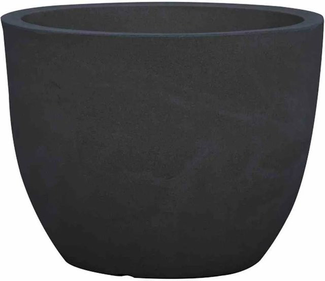 Siena Garden Pflanzkübel Bristol in Anthrazit mit Steinoptik, Durchmesser: 30 cm, Höhe: 23 cm - Bild 1