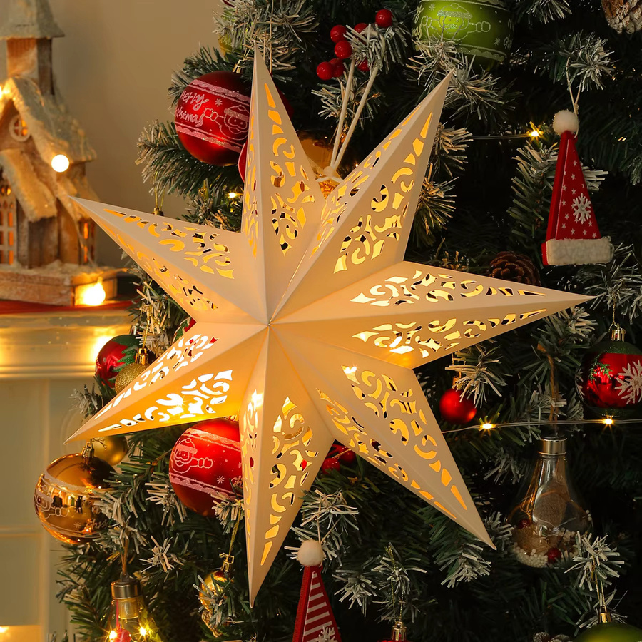 Wayfun Hohler Stern-Hängeanhänger in Gold für Ramadan, Weihnachten und Neujahr - Bild 3
