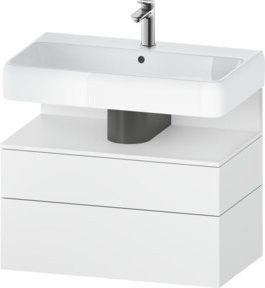 Duravit Waschtischunterschrank Qatego in Weiß mit 1 Kasten und Nischenbereich, B/T/H: 79 x 47 x 59 cm - Bild 1