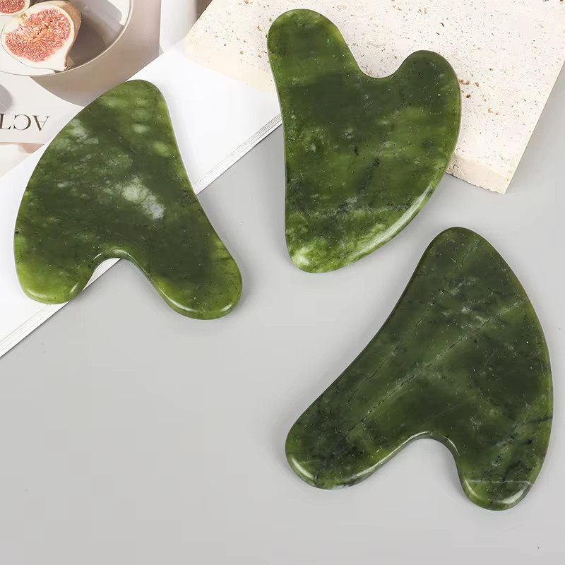 Helu Jade Gua Sha Massagestab, Herzförmig, Unisex - Bild 2