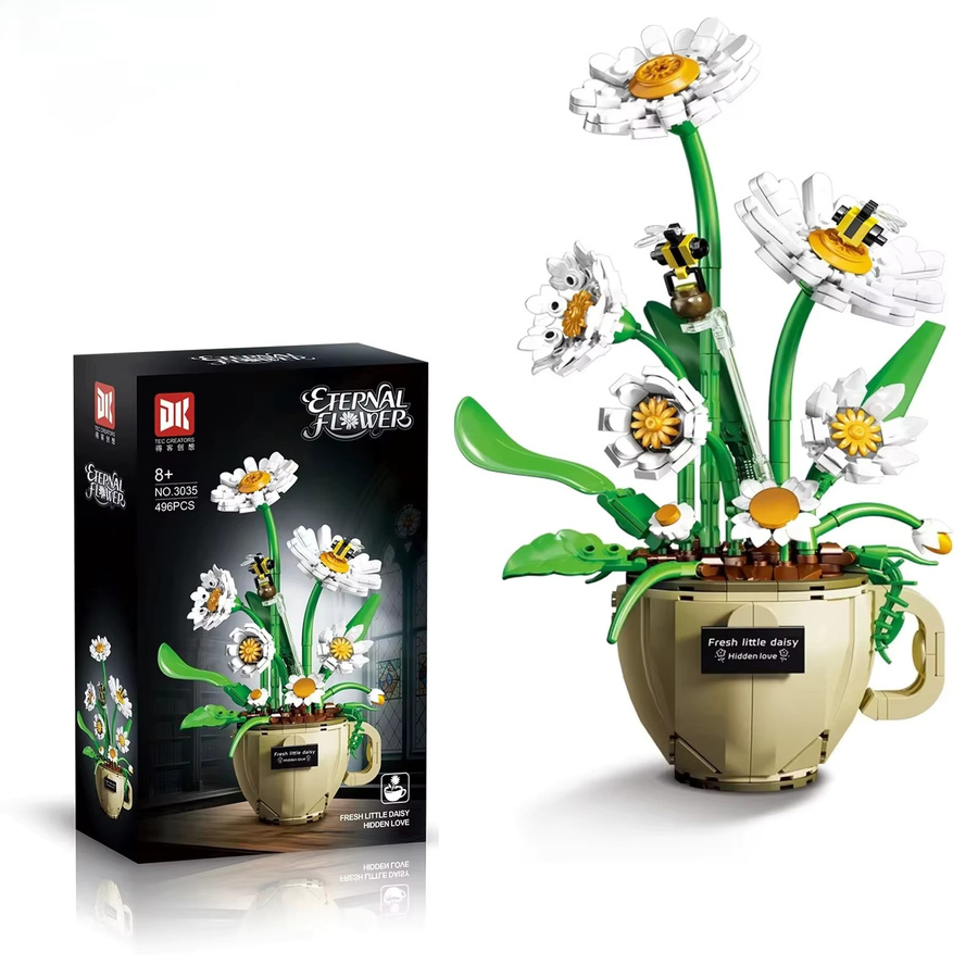stemedu Blumen Kaffee Tasse Gänseblümchen, Bausteine, ab 8 Jahren - Bild 5