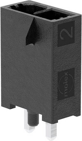 Molex Stiftgehäuse-Platine 215915-1002 in Schwarz - Bild 1