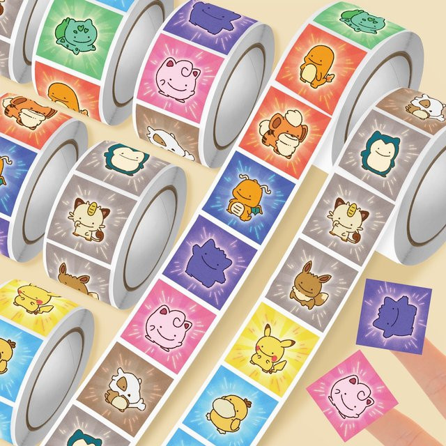 Keeppley Pokémon Karten-Siegelaufkleber, Nachfüllpack, 500 Stück - Bild 1