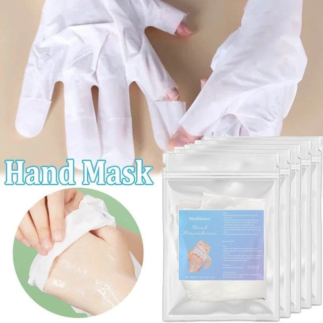 Muliliours Kamelmilch-Handmasken, 5 Paar, nährend und feuchtigkeitsspendend - Bild 1