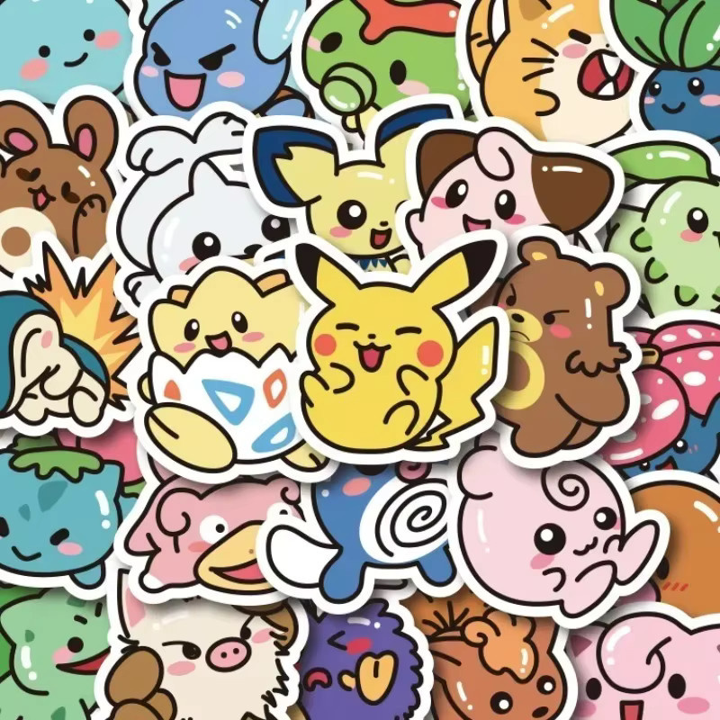 Bandai Pokémon Aufkleber, 50-teiliges Set, Bunt / Mehrfarbig - Bild 2