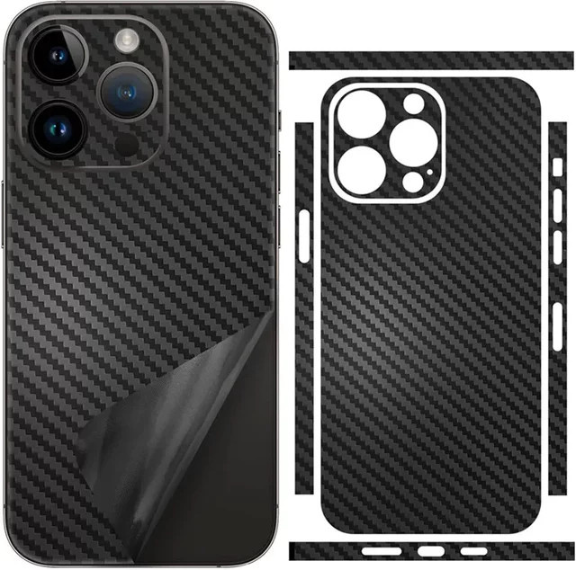 NMEGOU Abreißbare Kohlefaser-Hauthülle für iPhone 17 Air in Schwarz und Multicolour - Bild 1