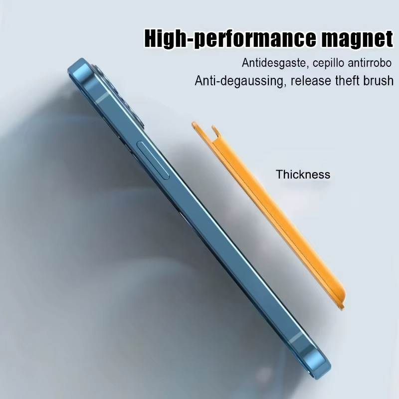 VOUVI Magnetischer PU-Kartenhalter und Brieftasche für iPhone 12 bis iPhone 17 Pro Max in Schwarz oder Grün - Bild 1