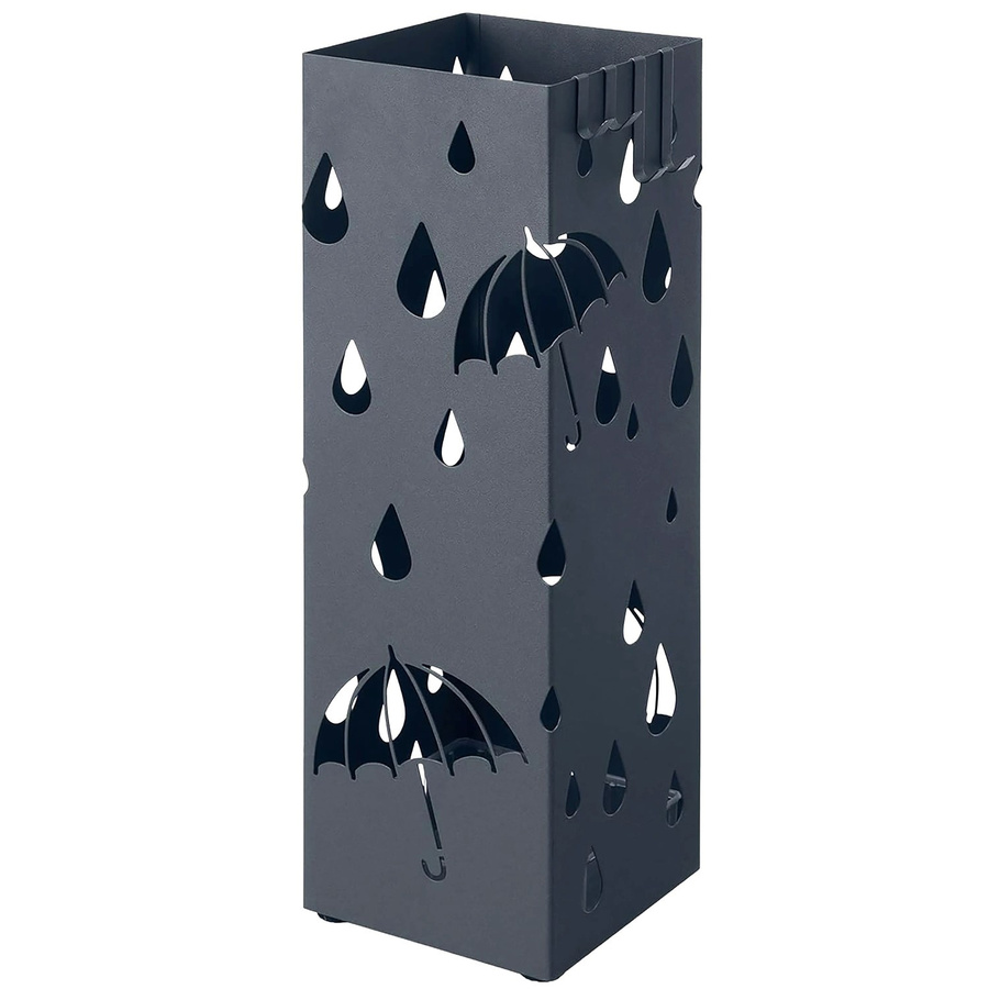 Songmics Schirmständer Patsy aus Metall in Grau mit modernem Cutout-Design und mattem Finish, Höhe: 155,0 cm - Bild 2