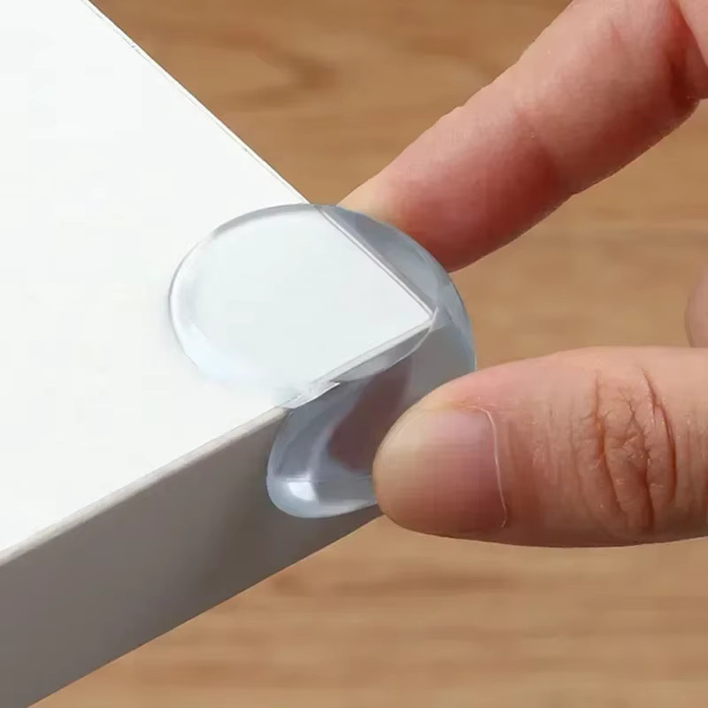 8er Set Baby Eckenschutz Transparent Selbstklebend als Anti-Kollisions Winkel Schutz für Tische und Möbel - Bild 1