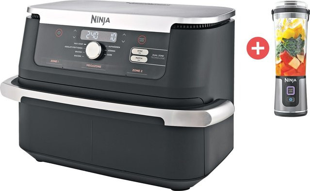 Ninja Foodi FlexDrawer Heißluftfritteuse AF500EU in Schwarz mit Ninja Blast Standmixer - Bild 1