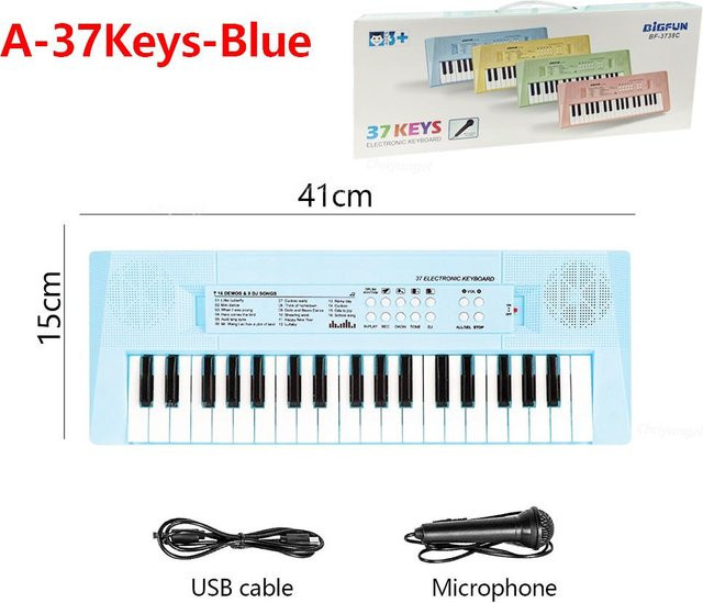 Binchi Outdoor Product Elektronisches Kinderklavier mit Mikrofon, Lernspielzeug, ab 3 Jahren - Bild 1