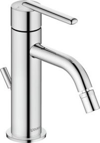 Duravit Bidet-Einhebelmischer Balcoon in Chrom mit Pop-up-Abfluss und Zugstange, Ausladung: 119 mm - Bild 1