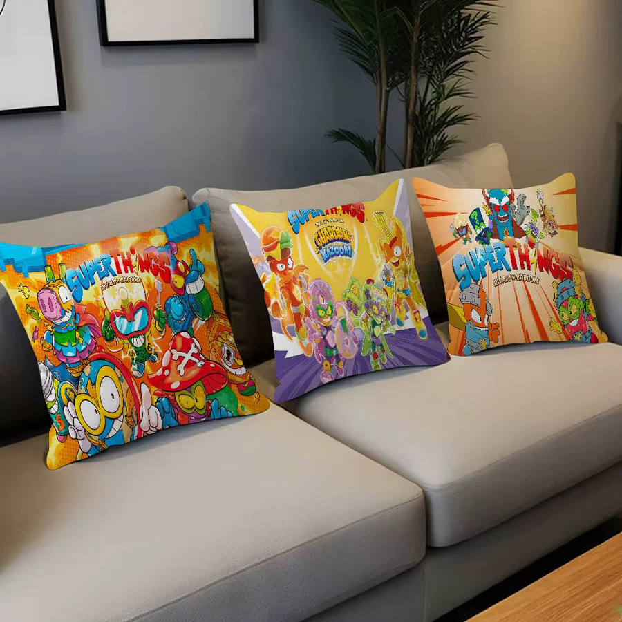 Potdemiel Kissenbezug mit Cartoon-Super-Zings-Motiv, Mehrfarbig, B/H: 45 x 45 cm - Bild 1