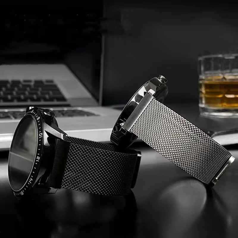 Uhrenarmband Milanese Loop, Edelstahl, 22mm 20mm, Unisex - Bild 4