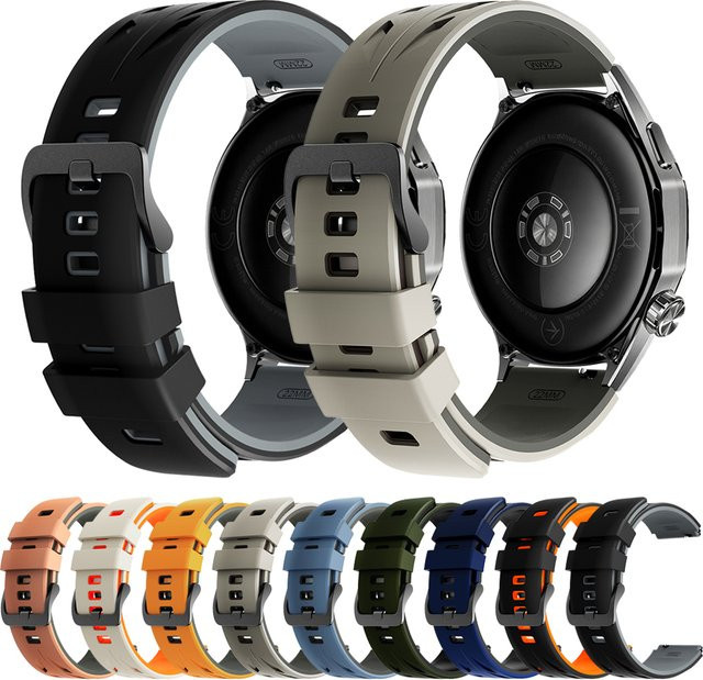 Amazfit Uhrenarmband, Silikon, Schwarz - Bild 1