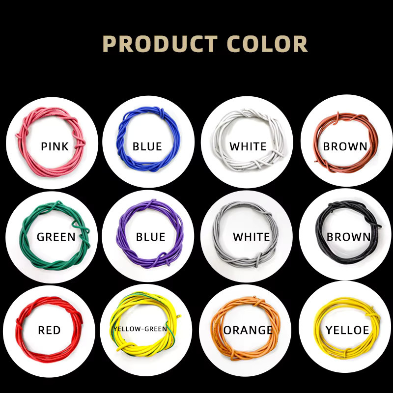 Flexibles UL3239 Silikonkautschuk-Kupferdraht Kabel in Orange und Multicolour, verzinnt und isoliert für DIY-Elektronik und LED-Beleuchtung - Bild 5