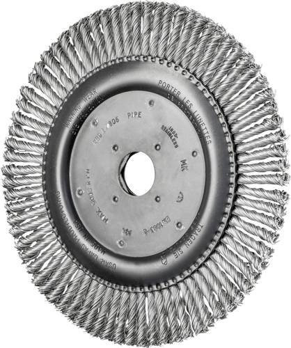 PFERD Pipeline Rundbürste RBG für Winkelschleifer, Edelstahl-Draht Ø 0,50 mm, Durchmesser: 178 mm, Bohrung: 22,2 mm - Bild 1