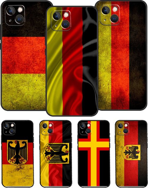 Handyhülle mit Deutschland Flagge Banner Design für Samsung Galaxy S24 S26 Ultra S25 S23 S22 S21 S20 S10 Plus S25 FE in Multicolor - Bild 1