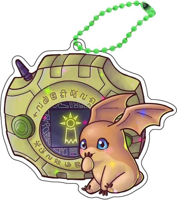 CHIC STUDIO Digimon Schlüsselanhänger Agumon Gabumon Action Spielfiguren 5cm - Bild 1