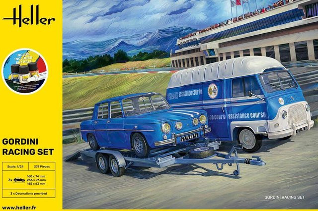 Heller Gordini Racing Set, Starter Kit, Fahrzeuge, 1:24, Blau - Bild 1