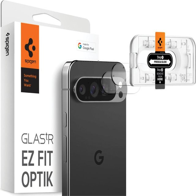 Spigen Optik.tr Ez Fit Kamera Schutz 2er-Pack für Google Pixel 9 Pro in Transparent - Bild 1