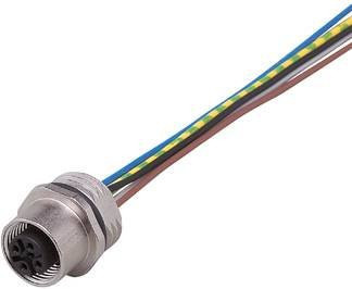 Ifm Electronic E11917 Sensor/Aktor Einbaubuchse in Silber mit 5 Polen und 0,7 m Kabellänge - Bild 1