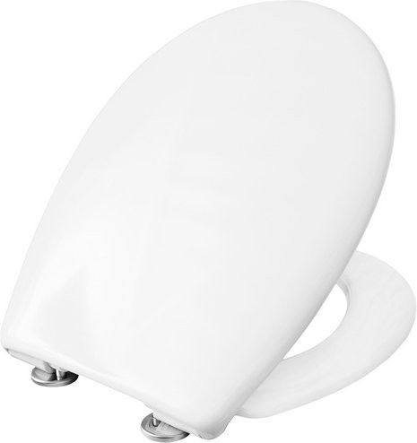 Cornat WC-Sitz PREMIUM aus Duroplast in Weiss, oval mit Softclose-Funktion und Quick-Release-System, B/T/H: 46,8 x 38,5 x 5,0 cm - Bild 1